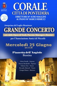 Grande concerto per l’ “Associazione Amici di Niccolò” a Bientina