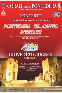 X EDIZIONE PONTEDERA IN…CANTO D’ESTATE 2018